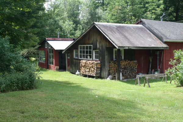 The Pottery and kiln shed.